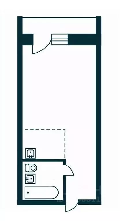 Студия Новосибирская область, Новосибирск ул. Виктора Уса, 13 (19.4 м) - Фото 2