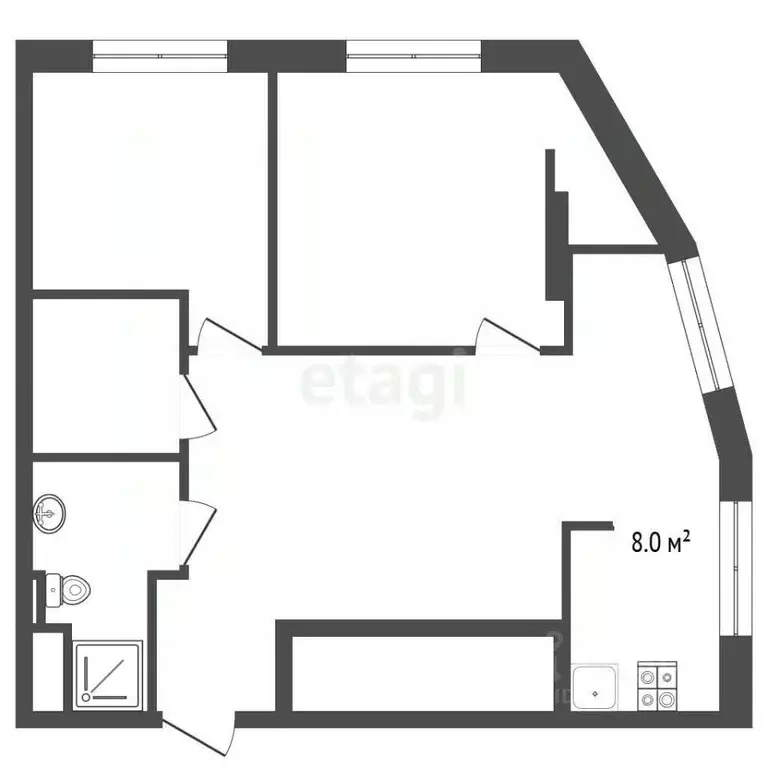 3-к кв. Крым, Ялта ул. Блюхера, 19 (70.0 м) - Фото 2
