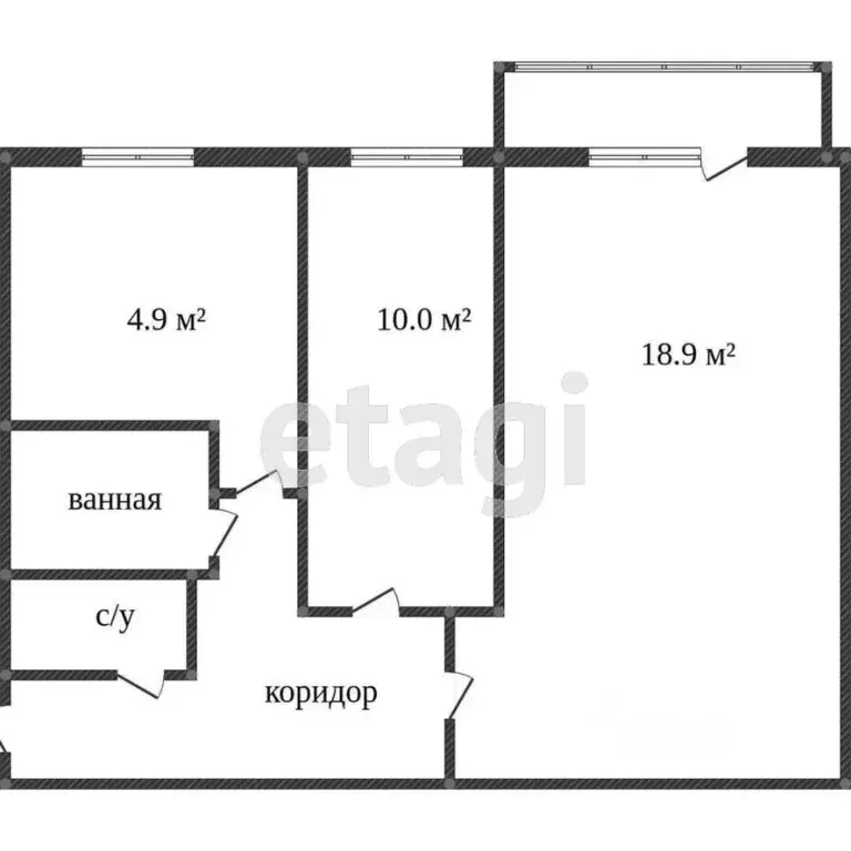 2-к кв. Хабаровский край, Хабаровск ул. Жуковского, 31 (49.4 м) - Фото 1
