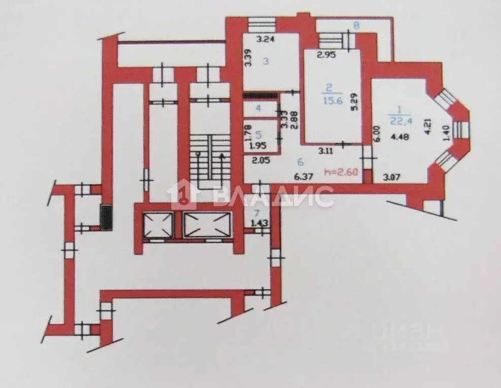 2-к кв. Пензенская область, Пенза просп. Строителей, 97 (72.6 м) - Фото 1