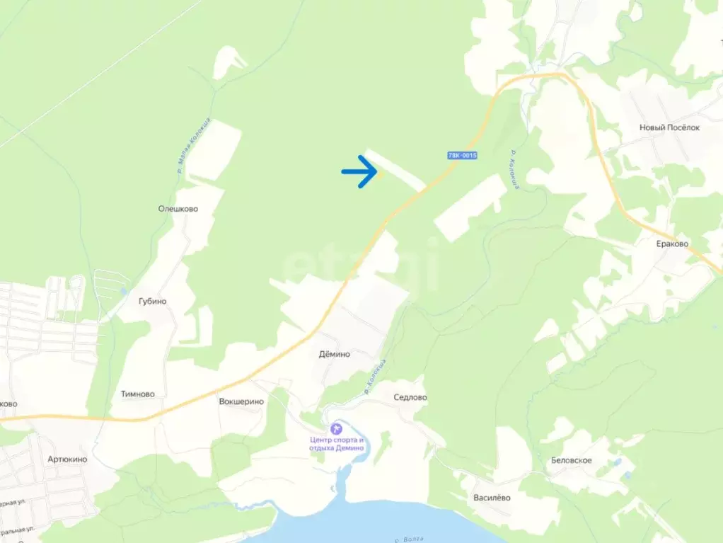 Участок в Ярославская область, Рыбинский муниципальный округ, ... - Фото 2