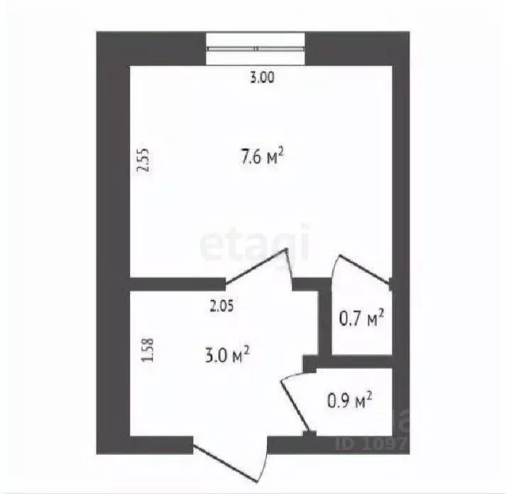 1-к кв. Башкортостан, Стерлитамак просп. Ленина, 40А (12.3 м) - Фото 1