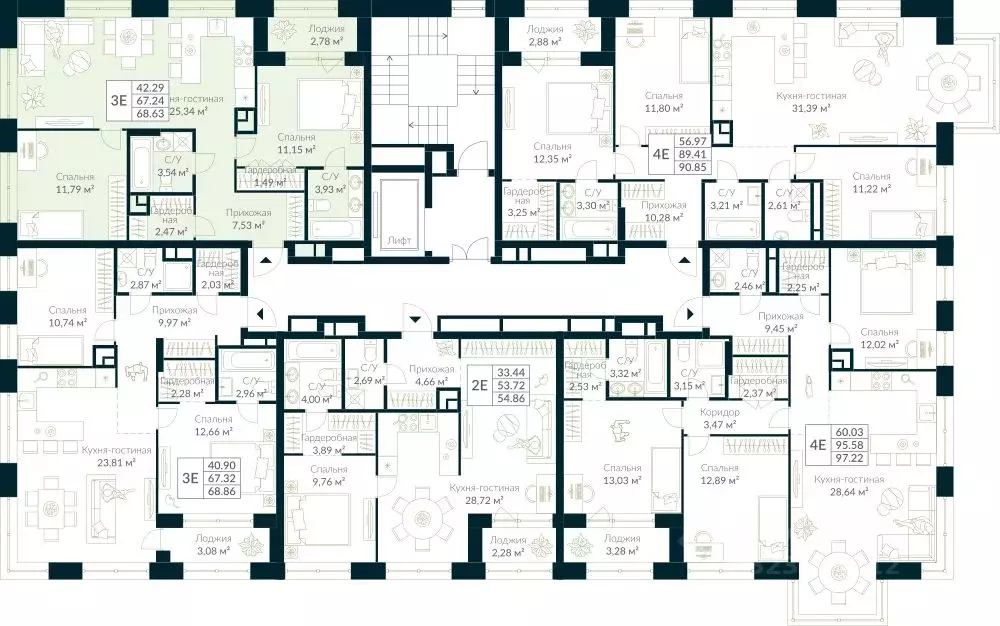 2-к кв. Башкортостан, Уфа Глумилино жилрайон, Урман Сити жилой ... - Фото 2