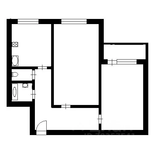 2-к кв. Санкт-Петербург Байконурская ул., 15 (45.0 м) - Фото 1