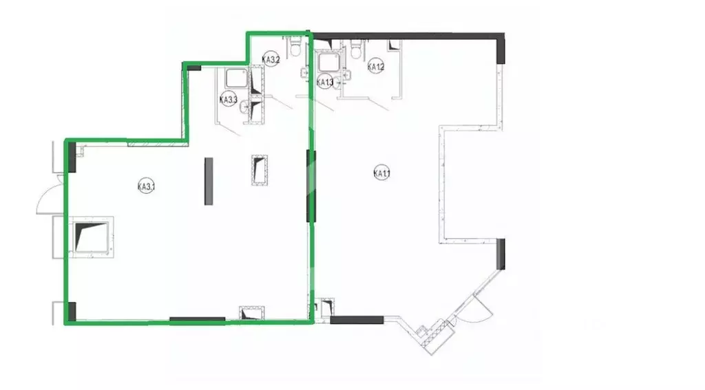 Помещение свободного назначения в Москва Летниковская ул., 6к2 (62 м) - Фото 1
