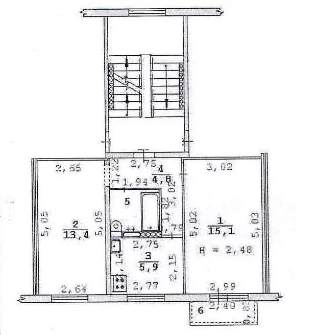 2-комнатная квартира: Екатеринбург, улица Зенитчиков, 14А (42 м) - Фото 2