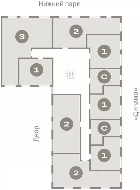 2-к кв. Липецкая область, Липецк пл. Петра Великого, 1 (63.55 м) - Фото 1