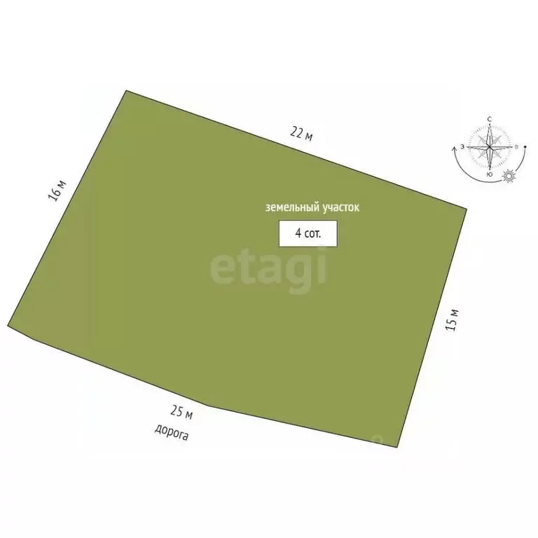 Участок в Севастополь ул. Волнистая, 49 (4.01 сот.) - Фото 2