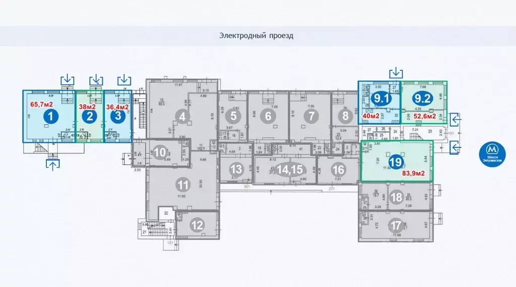 Помещение свободного назначения в Москва Электродный проезд, 16 (40 м) - Фото 2