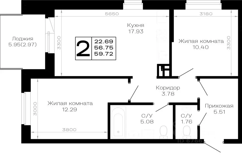 2-к кв. Краснодарский край, Анапа муниципальный округ, Нижняя ... - Фото 1