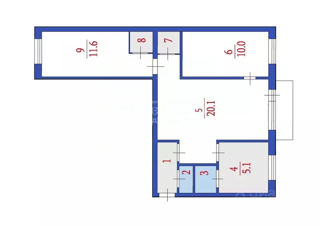 3-к кв. Кемеровская область, Березовский ул. Кирова, 7 (55.0 м) - Фото 1