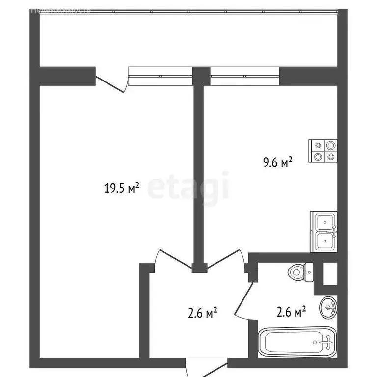 1-комнатная квартира: Рыбинск, Солнечная улица, 8 (32 м) - Фото 0
