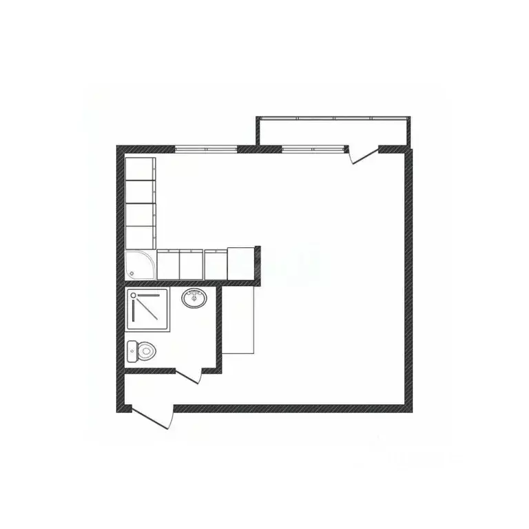 1-к кв. Белгородская область, Губкин ул. Кирова, 30 (31.3 м) - Фото 2