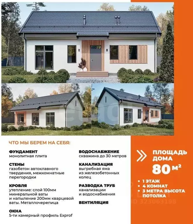 Дом в Пермский край, Пермь Золотистая ул., 41 (80 м) - Фото 2