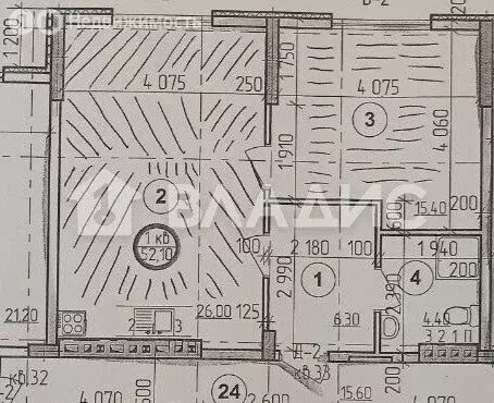 1-комнатная квартира: Ейск, переулок Строителей (52.1 м) - Фото 1