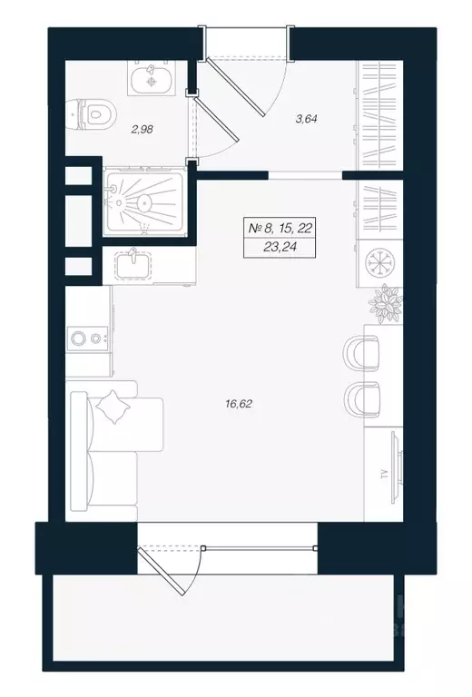 Студия Ленинградская область, Выборгский район, Рощино пгт ул. ... - Фото 2