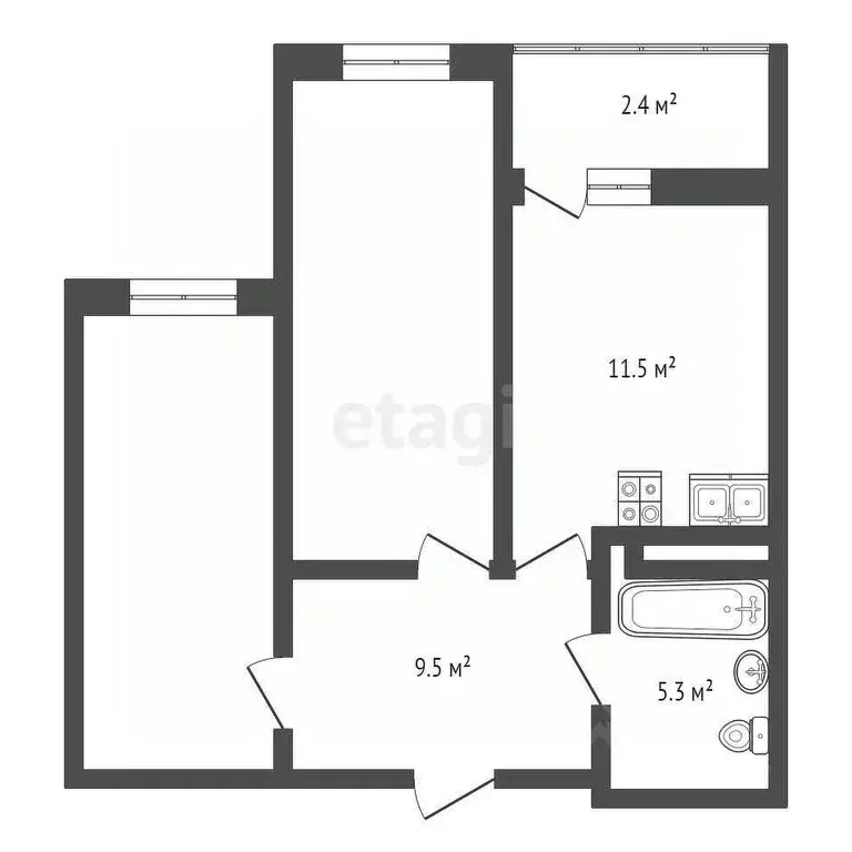 2-к кв. Самарская область, Самара ул. Победы, 3Б (63.2 м) - Фото 2