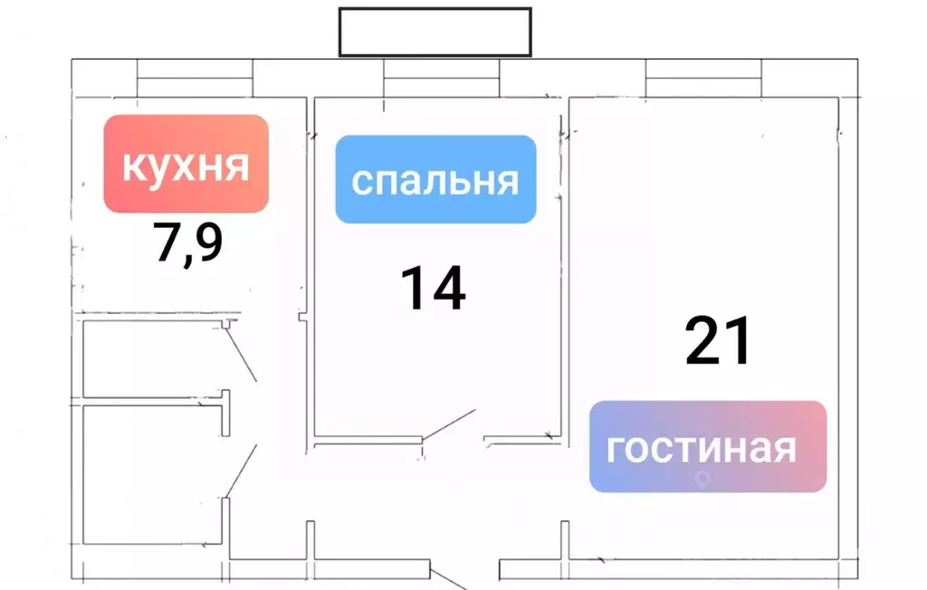 2-к кв. Санкт-Петербург Кавалергардская ул., 30 (55.1 м) - Фото 2