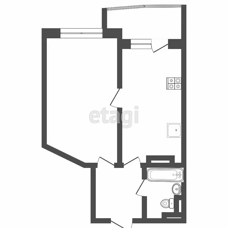 1-комнатная квартира: Тверь, Оснабрюкская улица, 34 (44.4 м) - Фото 1