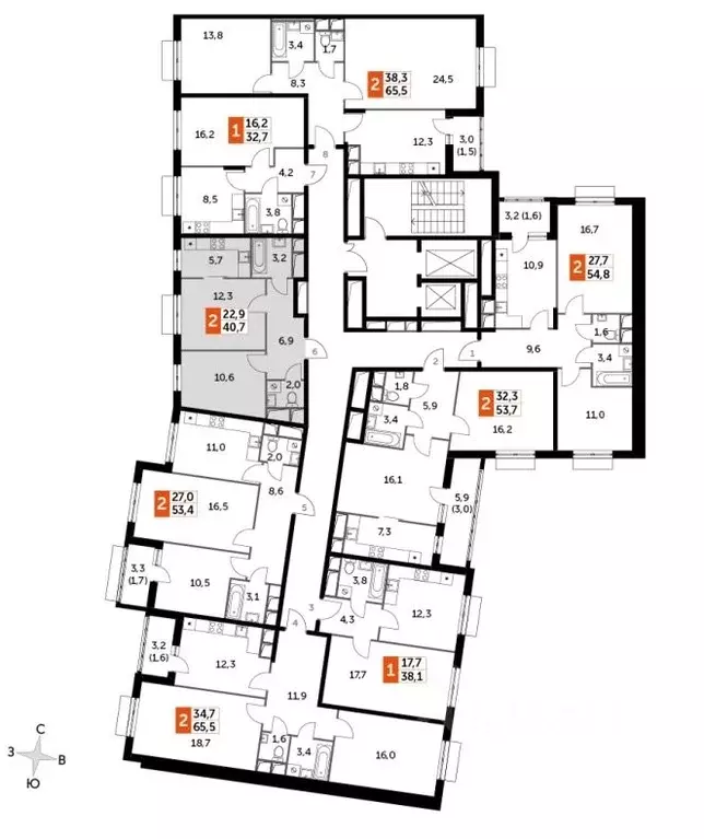 2-к кв. Московская область, Ленинский городской округ, пос. Развилка ... - Фото 2