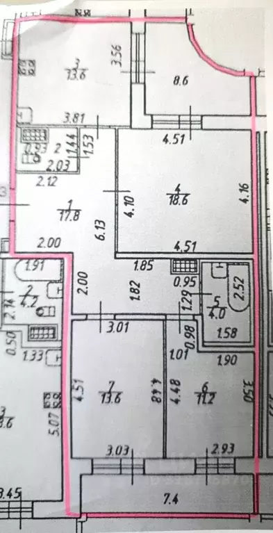 3-к кв. Санкт-Петербург Пулковское ш., 36к5 (81.3 м) - Фото 1