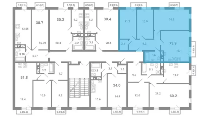 3-комнатная квартира: посёлок Мещерино, микрорайон Южные Горки, 4-й ... - Фото 1