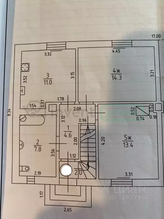 2-к кв. Калининградская область, Гурьевск ул. Гурьева, 12 (51.1 м) - Фото 1