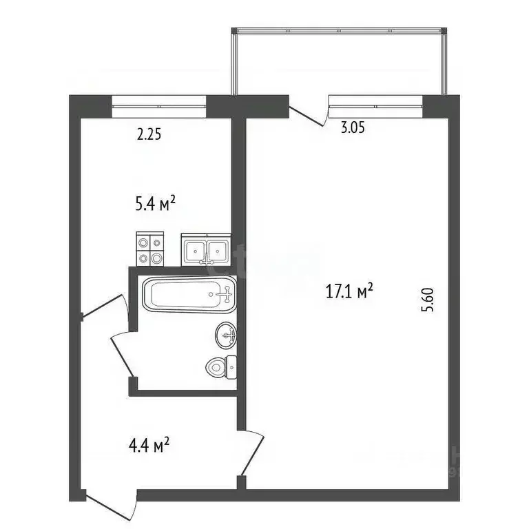1-к кв. Камчатский край, Петропавловск-Камчатский Пограничная ул., ... - Фото 2