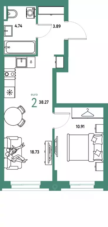 2-к кв. Свердловская область, Екатеринбург муниципальное образование, ... - Фото 1