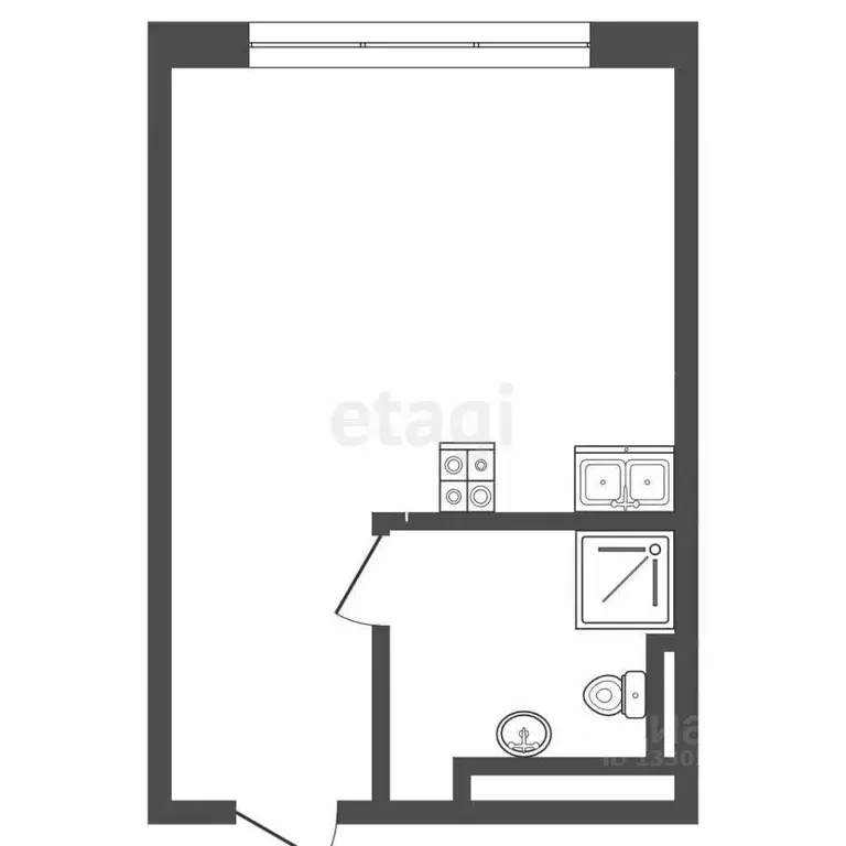 Студия Кемеровская область, Кемерово Ленинградский просп., 44 (28.9 м) - Фото 2