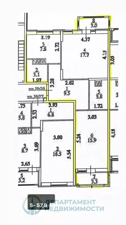 2-к кв. Краснодарский край, Краснодар ул. 3-я Трудовая, 1/3 (57.8 м) - Фото 1