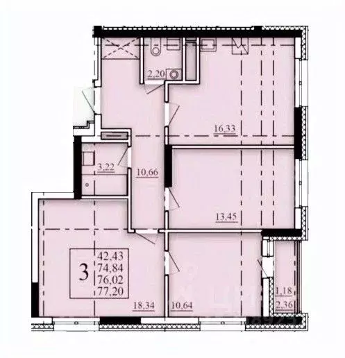 3-к кв. Башкортостан, Уфа Затон-Восточный жилрайон, Паруса жилой ... - Фото 1