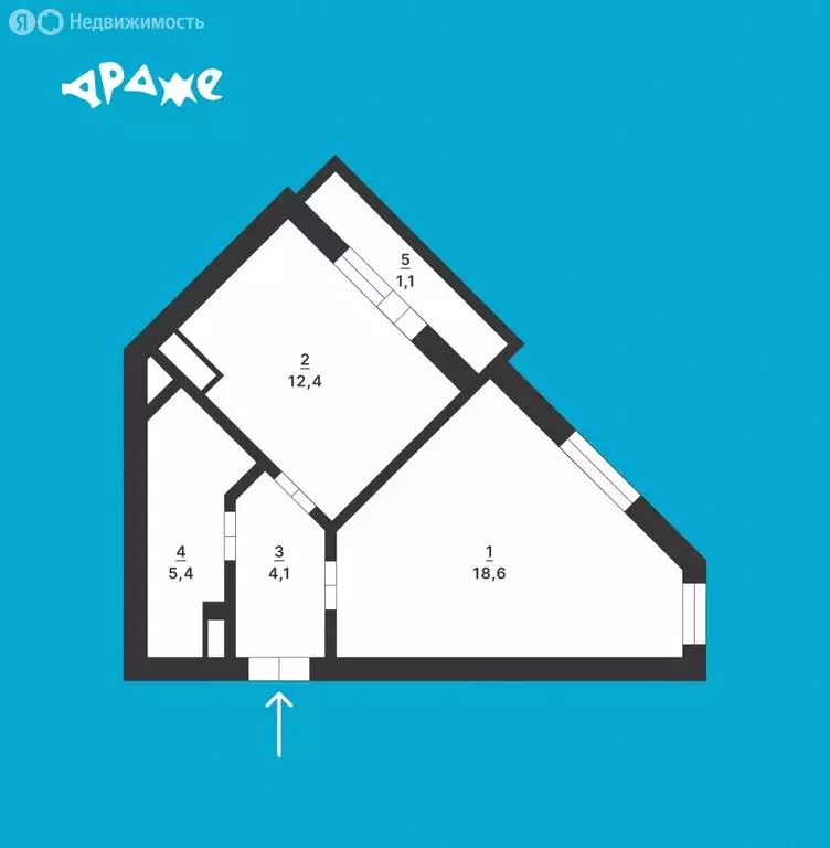 1-комнатная квартира: Екатеринбург, Шефская улица, 106/1 (40.5 м) - Фото 2