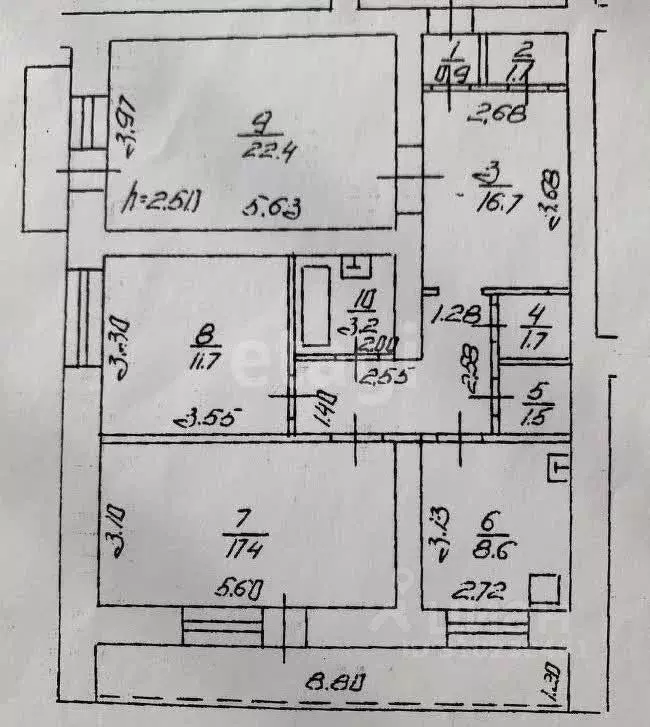 3-к кв. Башкортостан, Уфа ул. Блюхера, 18 (85.2 м) - Фото 0