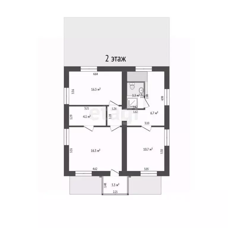 Дом в Тюменская область, Тюменский муниципальный округ, д. Елань ул. ... - Фото 2