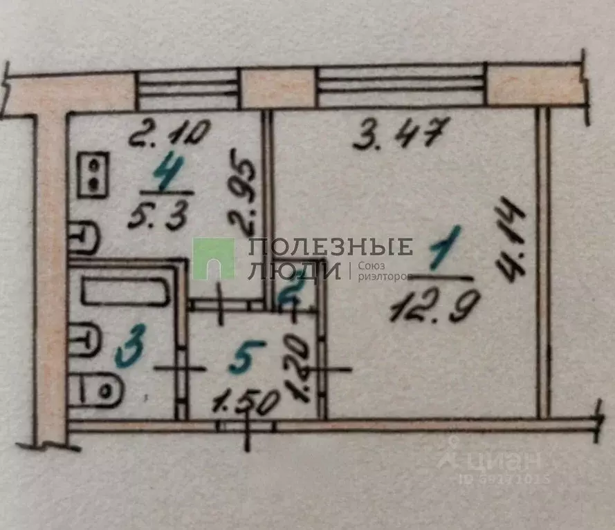 1-к кв. Орловская область, Орел Московское ш., 145 (23.0 м) - Фото 2