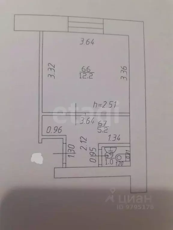 Студия Татарстан, Казань ул. Айрата Хайруллина, 5к1 (18.4 м) - Фото 2