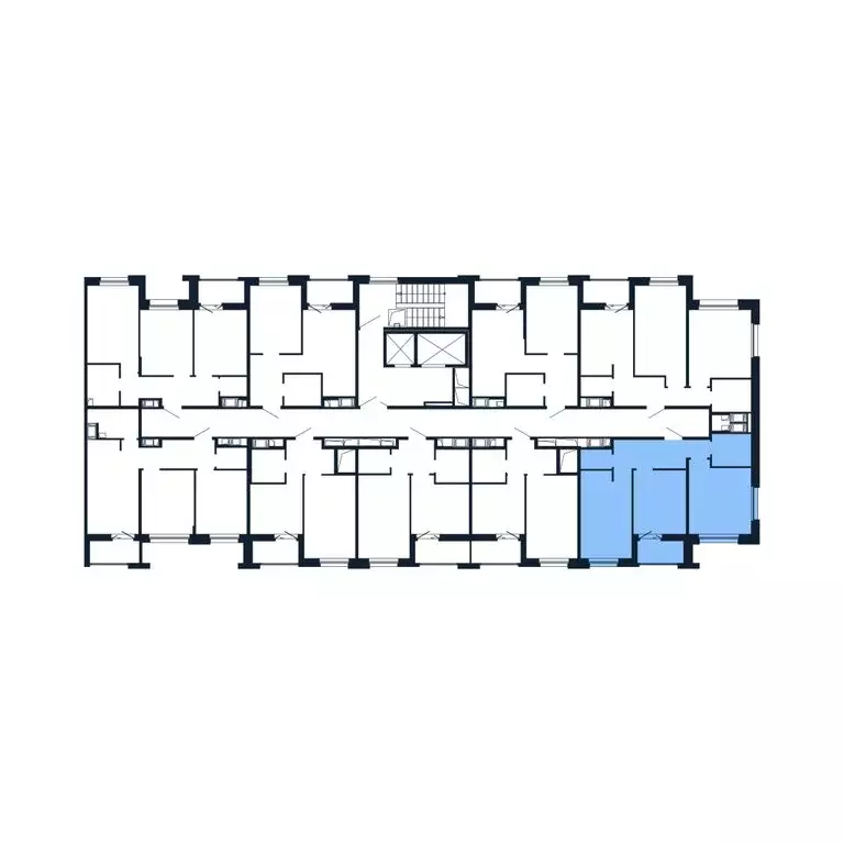 2-комнатная квартира: Новоселье, Центральная улица, 30к1 (50.4 м) - Фото 2
