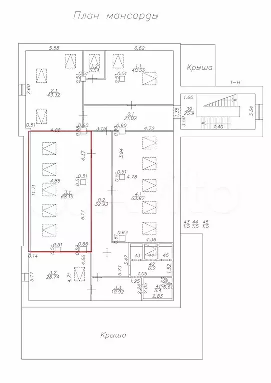 Офис, 68.15 м - Фото 0