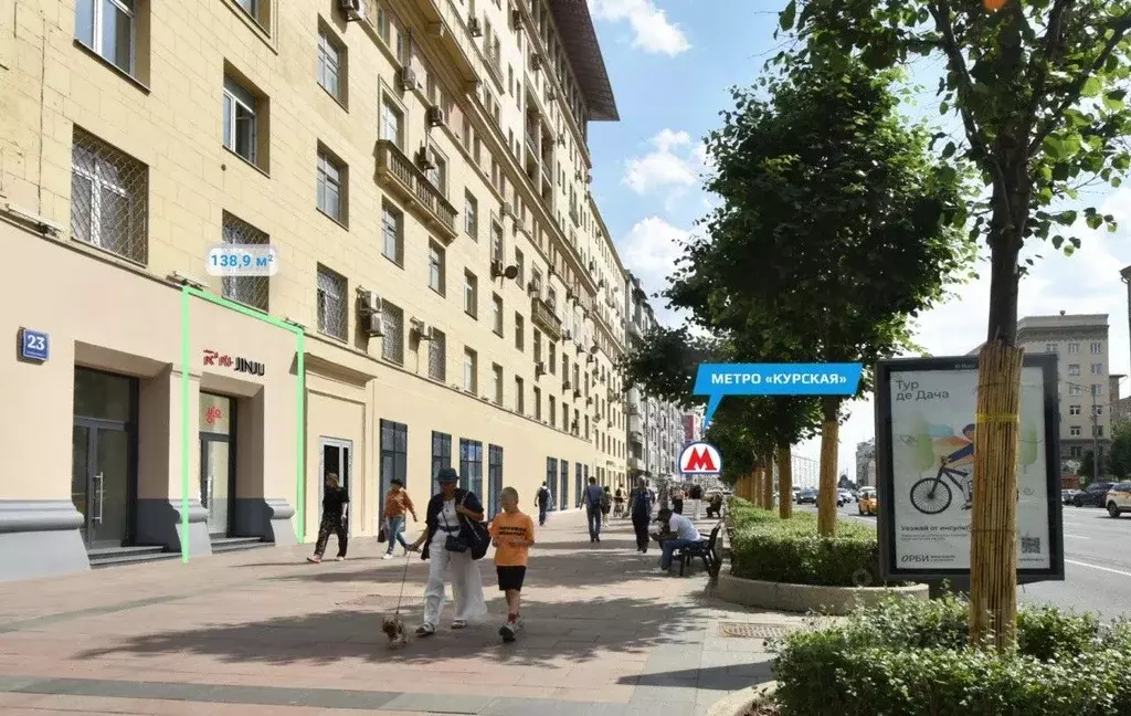 Помещение свободного назначения в Москва ул. Земляной Вал, 23С1 (139 ... - Фото 1