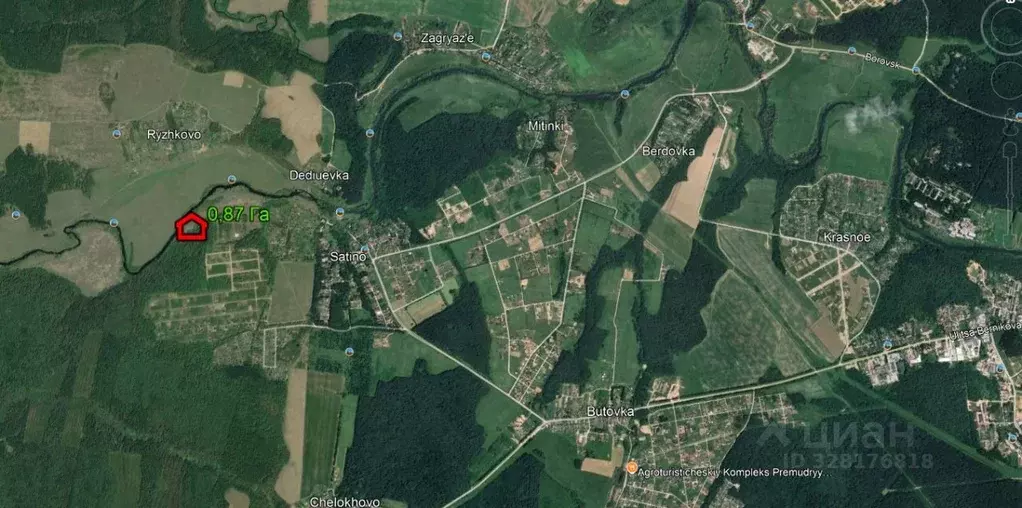 Участок в Калужская область, Боровский муниципальный округ, ... - Фото 1