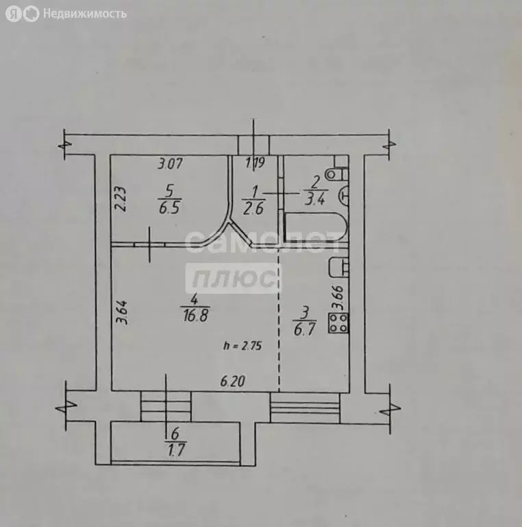 1-комнатная квартира: Омск, Мельничная улица, 87/4 (36 м) - Фото 1