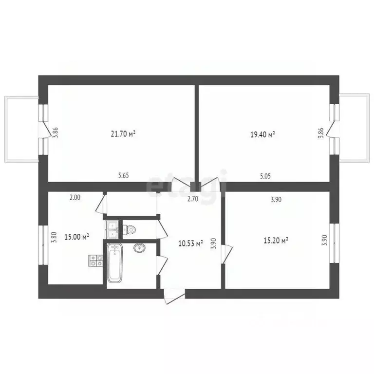 3-к кв. Москва Люблинская ул., 107/10 (81.6 м) - Фото 1