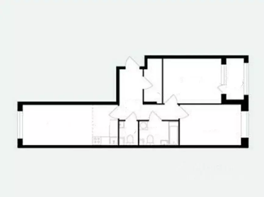 Квартира, 3 комнаты, 64.4 м - Фото 1