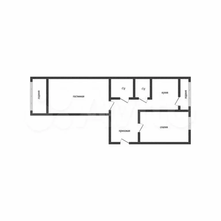 2-к. квартира, 55 м, 8/9 эт. - Фото 0