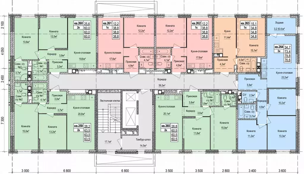2-к кв. Удмуртия, Ижевск Союзная ул., 8Б (59.8 м) - Фото 2