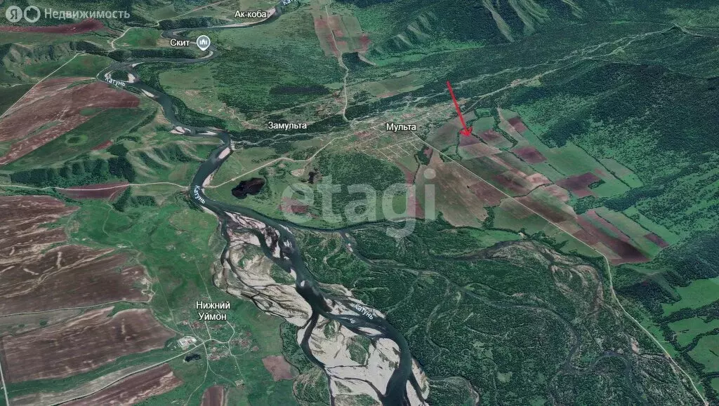 Участок в Усть-Коксинский район, село Мульта (600 м) - Фото 2