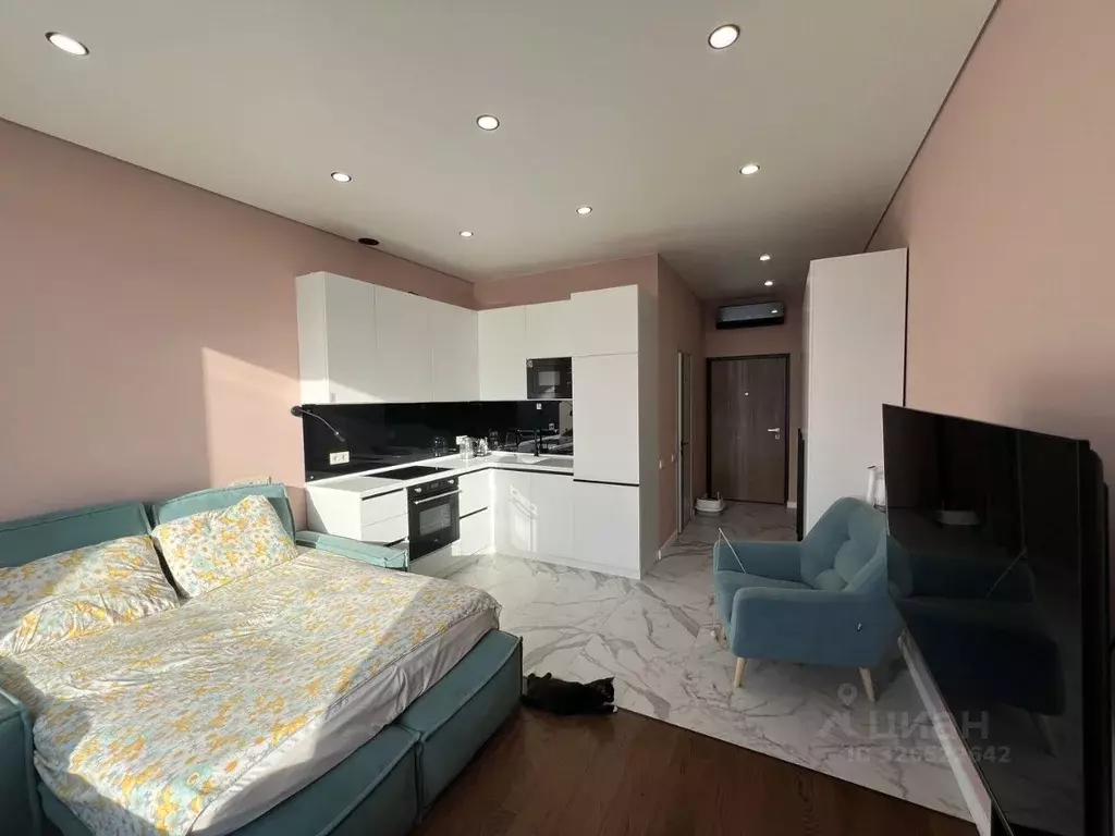 Студия Москва Мичуринский просп., 56 (27.6 м) - Фото 1