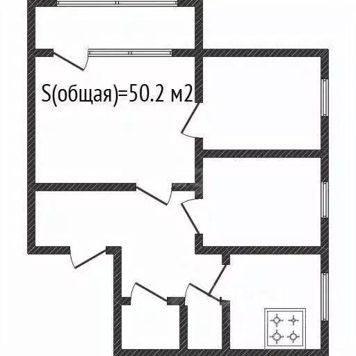 3-к кв. Башкортостан, Ишимбай просп. Ленина, 63 (50.2 м) - Фото 1