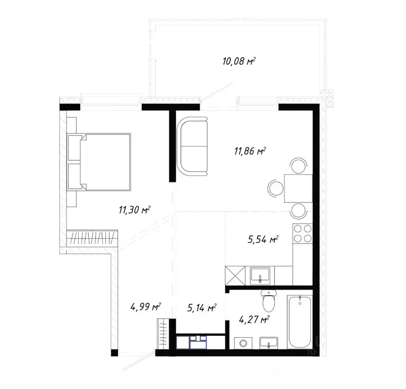 2-к кв. Иркутская область, Иркутск Правобережный округ, Кино жилой ... - Фото 1